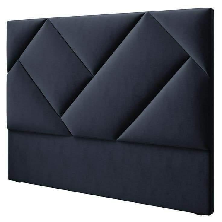 Geometric upholstered headboard